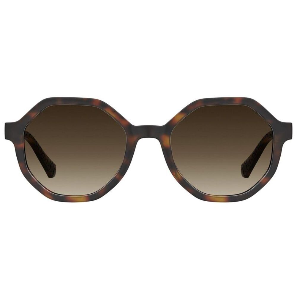 Moschino Womens/Ladies Hexagon Sunglasses / Havana